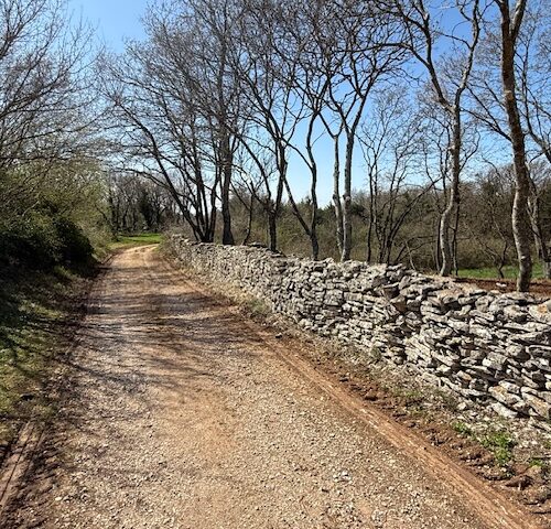 Bankovići, Juršići, Svetvinčenat – Baugrundstück mit Baugenehmigung und Projekt | 1.556 m2